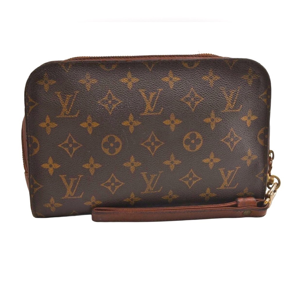 Authentic Louis Vuitton Monogram Orsay Clutch Hand Bag